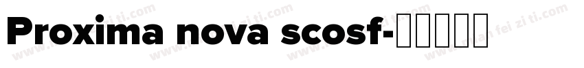 Proxima nova scosf字体转换